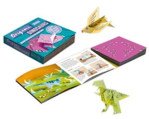 Origami Dinosaurs : Paper Block Plus 64-page Book