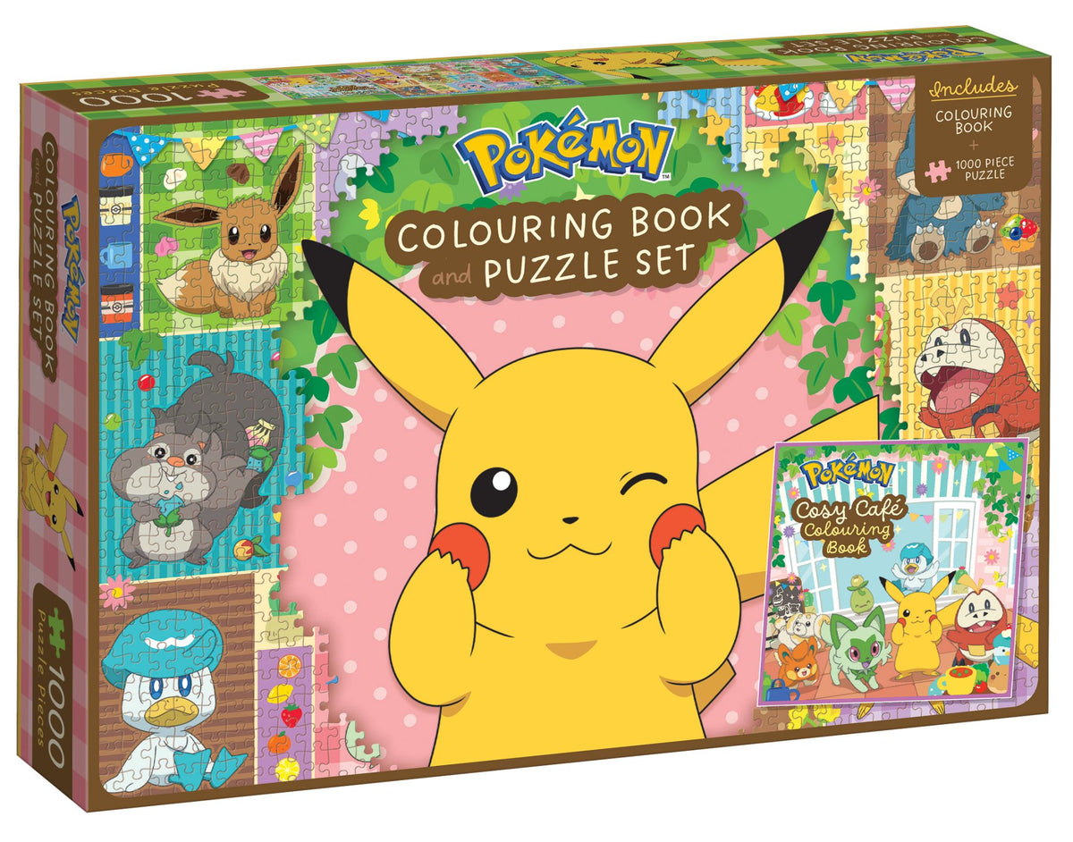 Pokémon: Colouring Book and Puzzle Set (1000 Pieces)