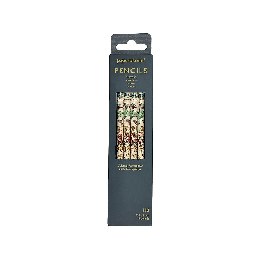 Celestial Planisphere (Early Cartography) Pencil (4 Pack)