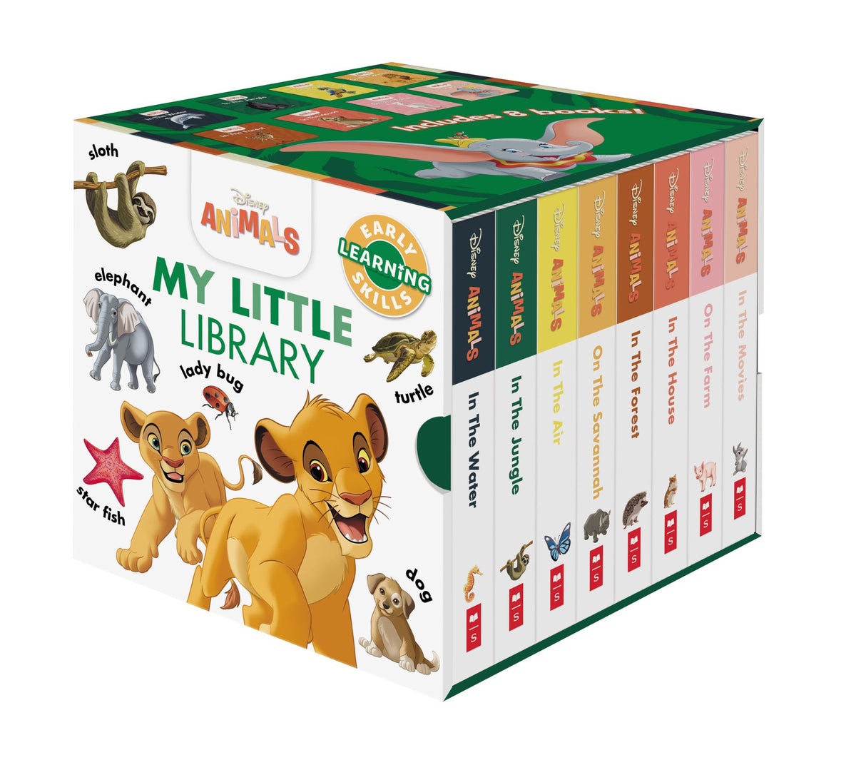 Disney Animals: My Little 8-Book Library Cube