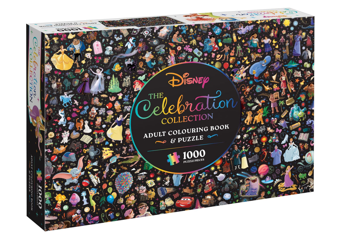 Disney the Celebration Collection: Adult Colouring Book and Puzzle (1000 Pieces)