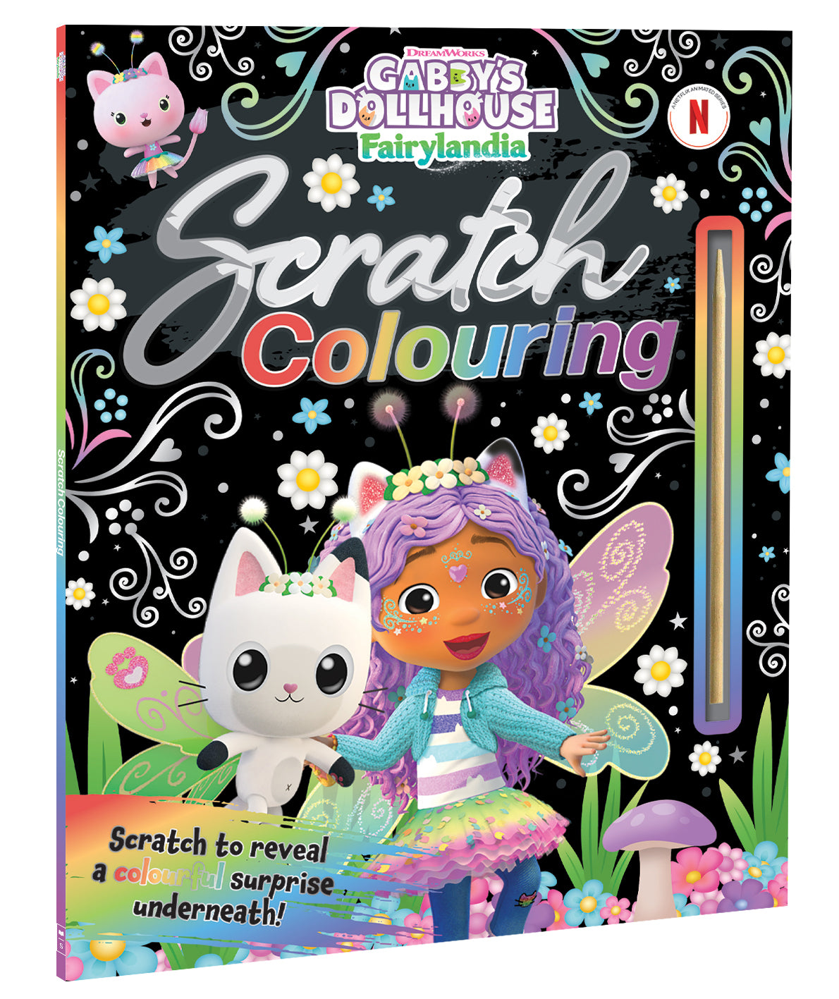 Gabby's Dollhouse Fairylandia: Scratch Colouring - DreamWorks ISBN 9781761649233
