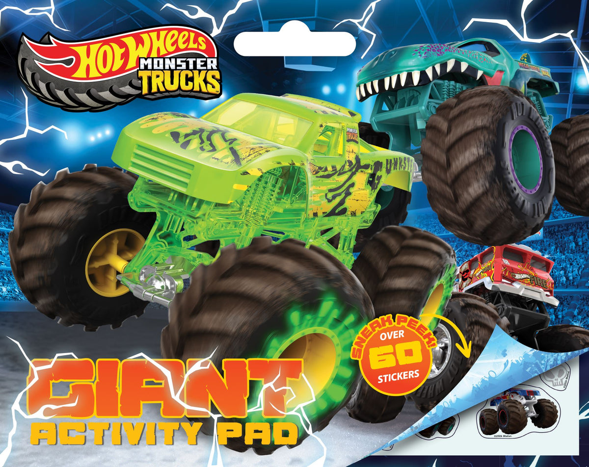 Hot Wheels Monster Trucks: Giant Activity Pad - Mattel
