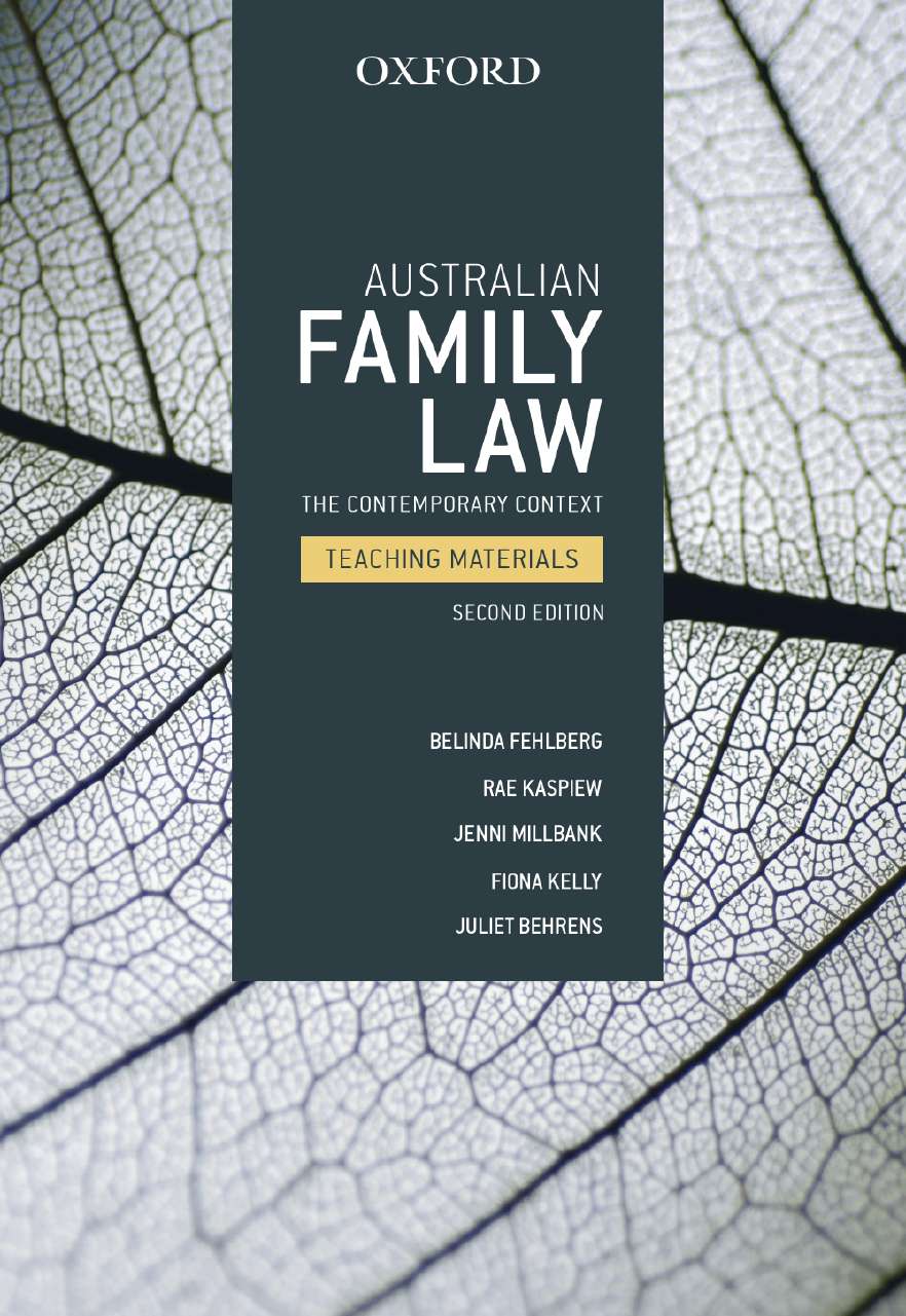 Australian Family Law Teaching Materials eBook