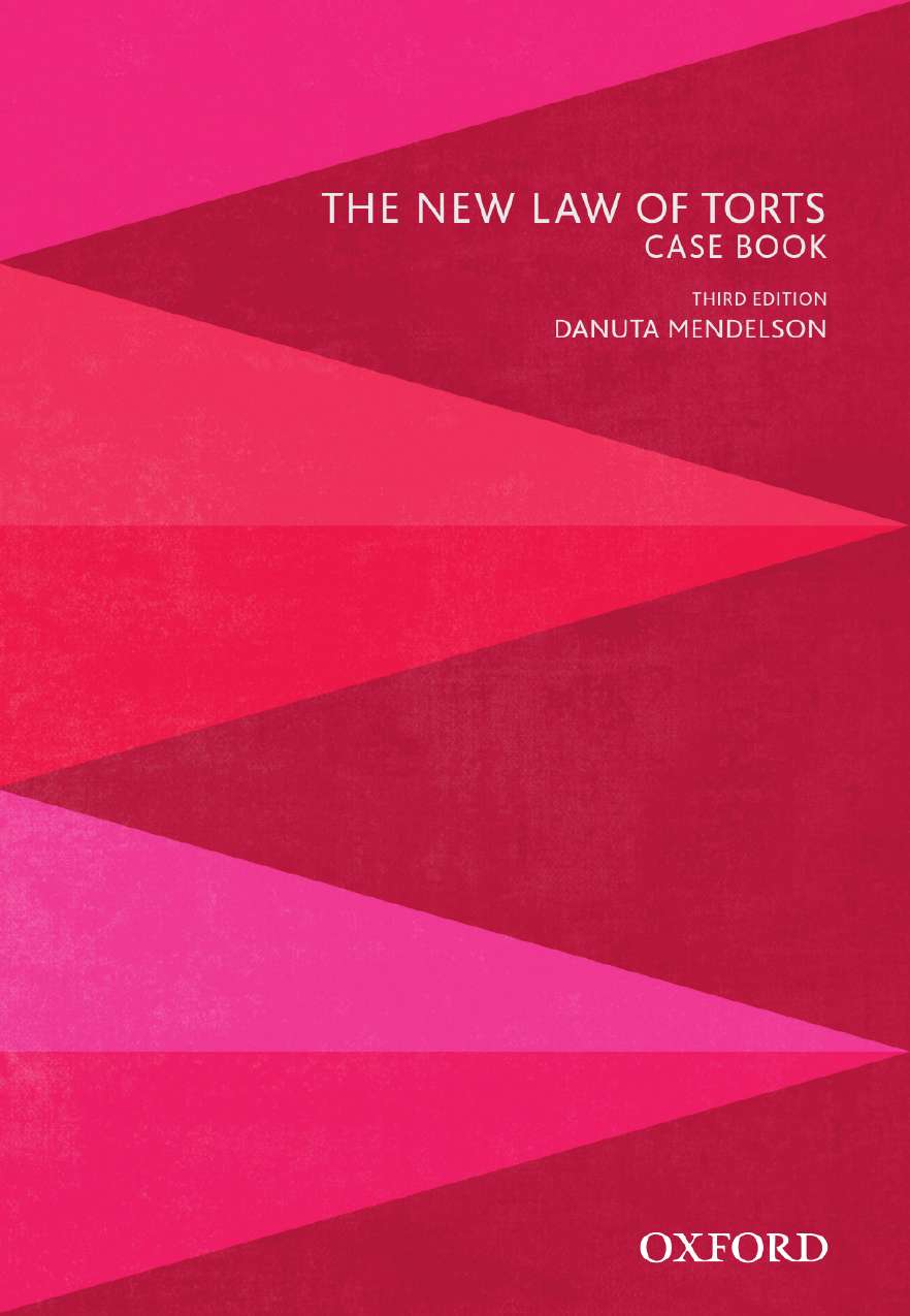 The New Law of Torts Case Book Ebook
