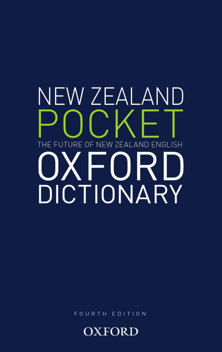 The New Zealand Pocket Oxford Dictionary