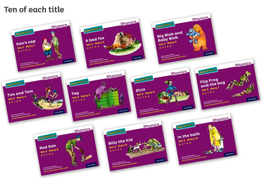 Read Write Inc Phonics: Purple Set 2 Storybooks Pack of 100