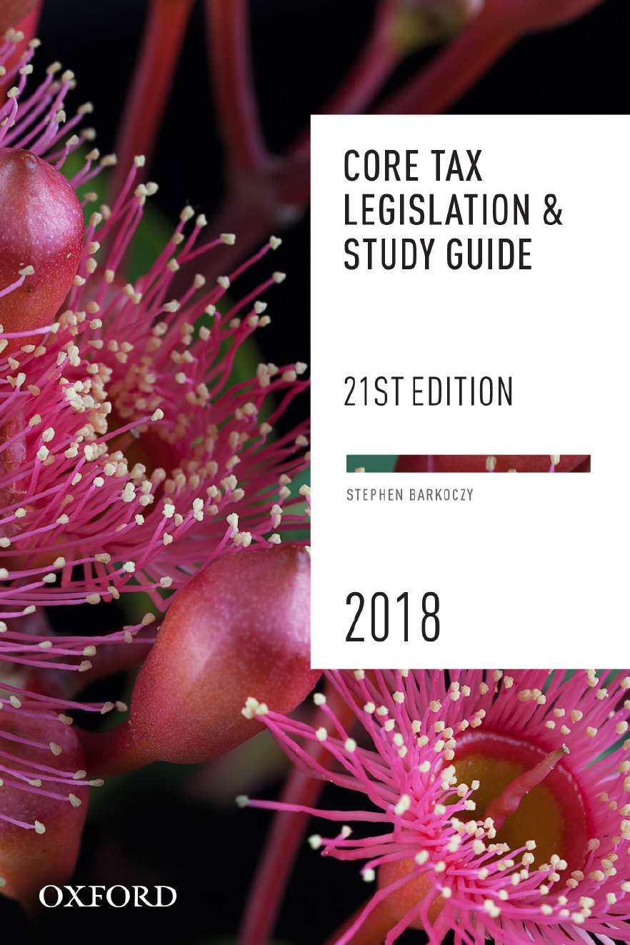 Core Tax Legislation and Study Guide 2018 eBook