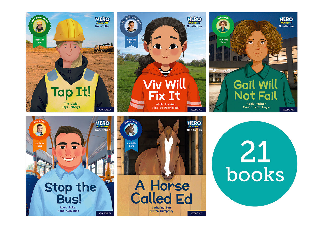 Hero Academy Non-fiction: Oxford Levels 1-6 Lilac-Orange Book Bands