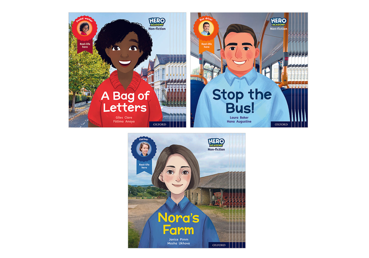 Hero Academy Non-fiction: Oxford Level 4, Light Blue Book Band Class Pack