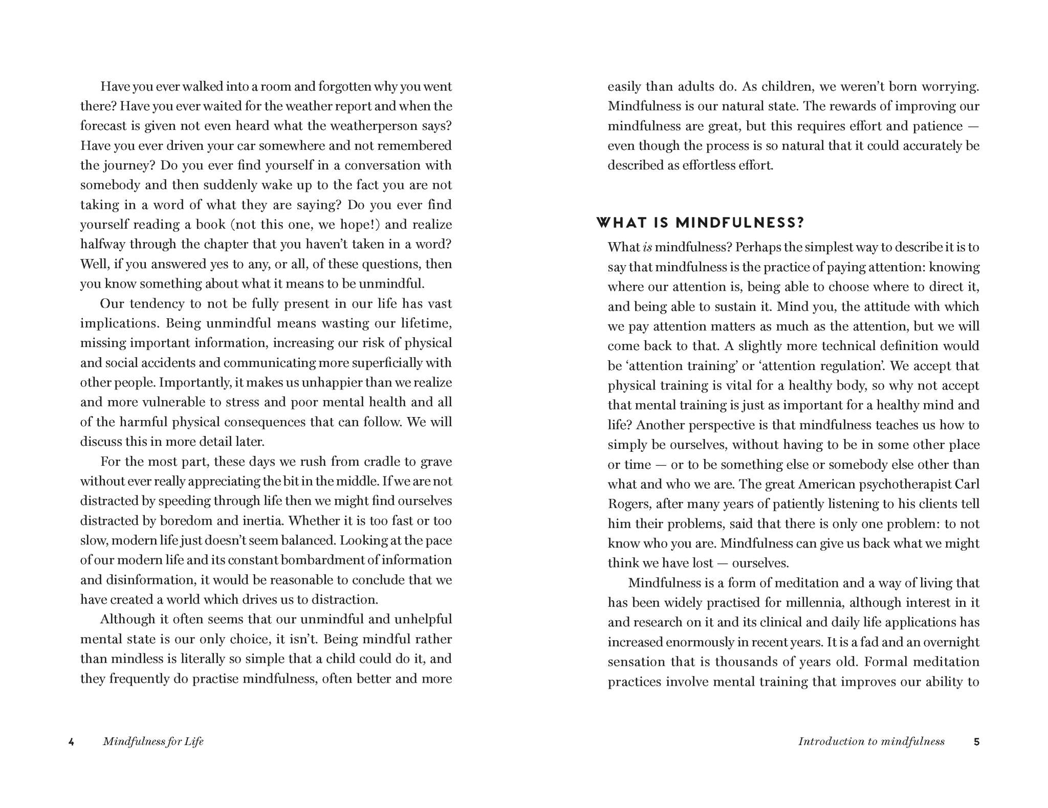 Mindfulness for Life