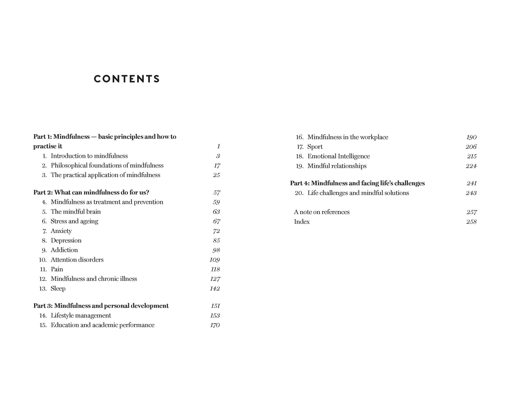 Mindfulness for Life