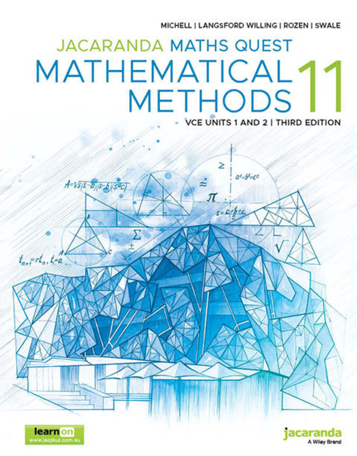 Jacaranda Maths Quest 11 Mathematical Methods VCE Units 1 and 2 3e learnON and P