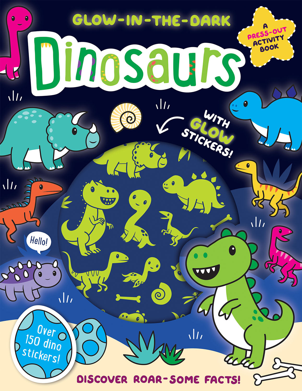 Glow-in-the-Dark Dinosaurs Sticker Activity Book