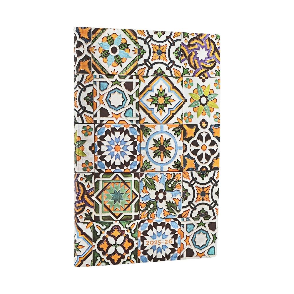 2026 Porto (Portuguese Tiles) Maxi 18-month Vertical Softcover Flexi Dayplanner