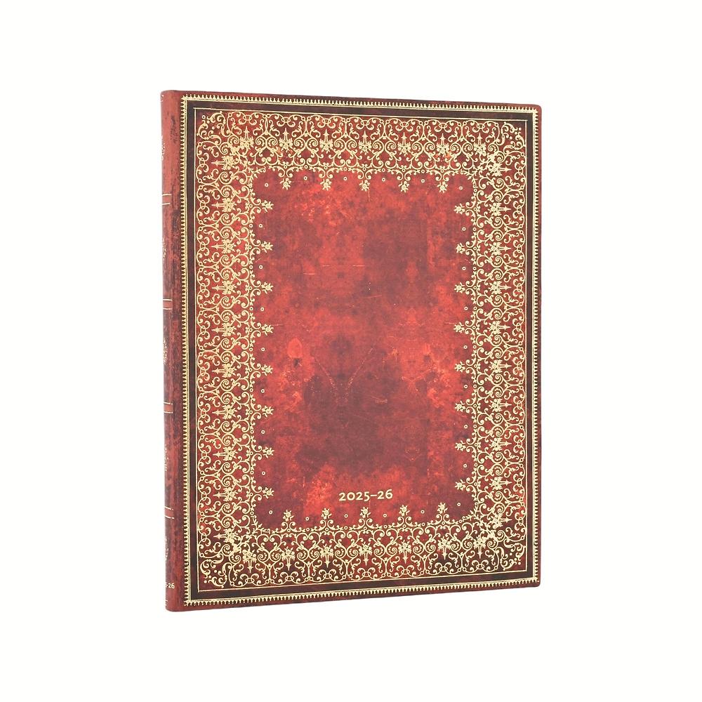 2026 Foiled (Old Leather Collection) Ultra 18-month Vertical Softcover Flexi Day