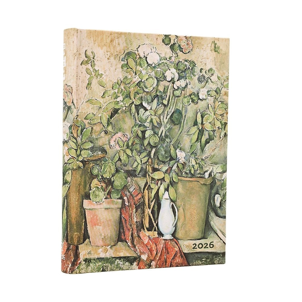 2026 Cezanne's Terracotta Pots and Flowers Midi 12-month Day-at-a-Time Hardcover