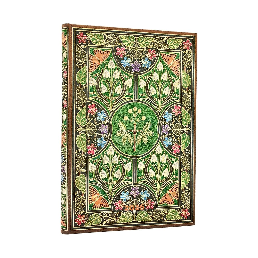2026 Poetry in Bloom Midi 12-month Horizontal Hardcover Flexi Dayplanner 2026 (E
