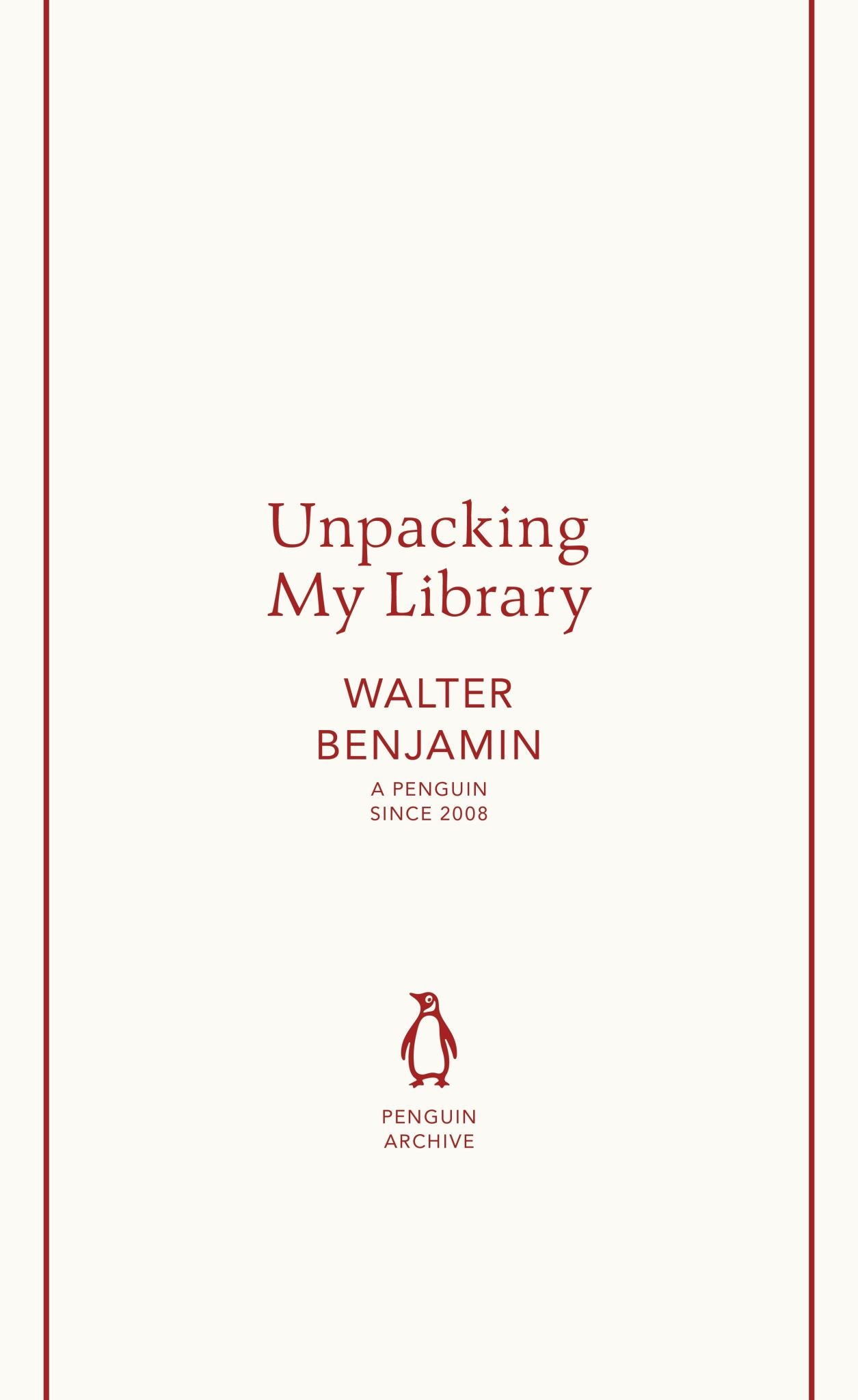 Unpacking My Library