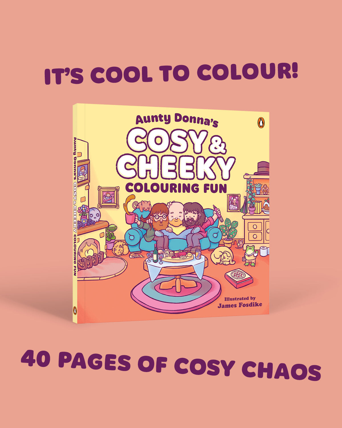 Aunty Donna's Cosy & Cheeky Colouring Fun
