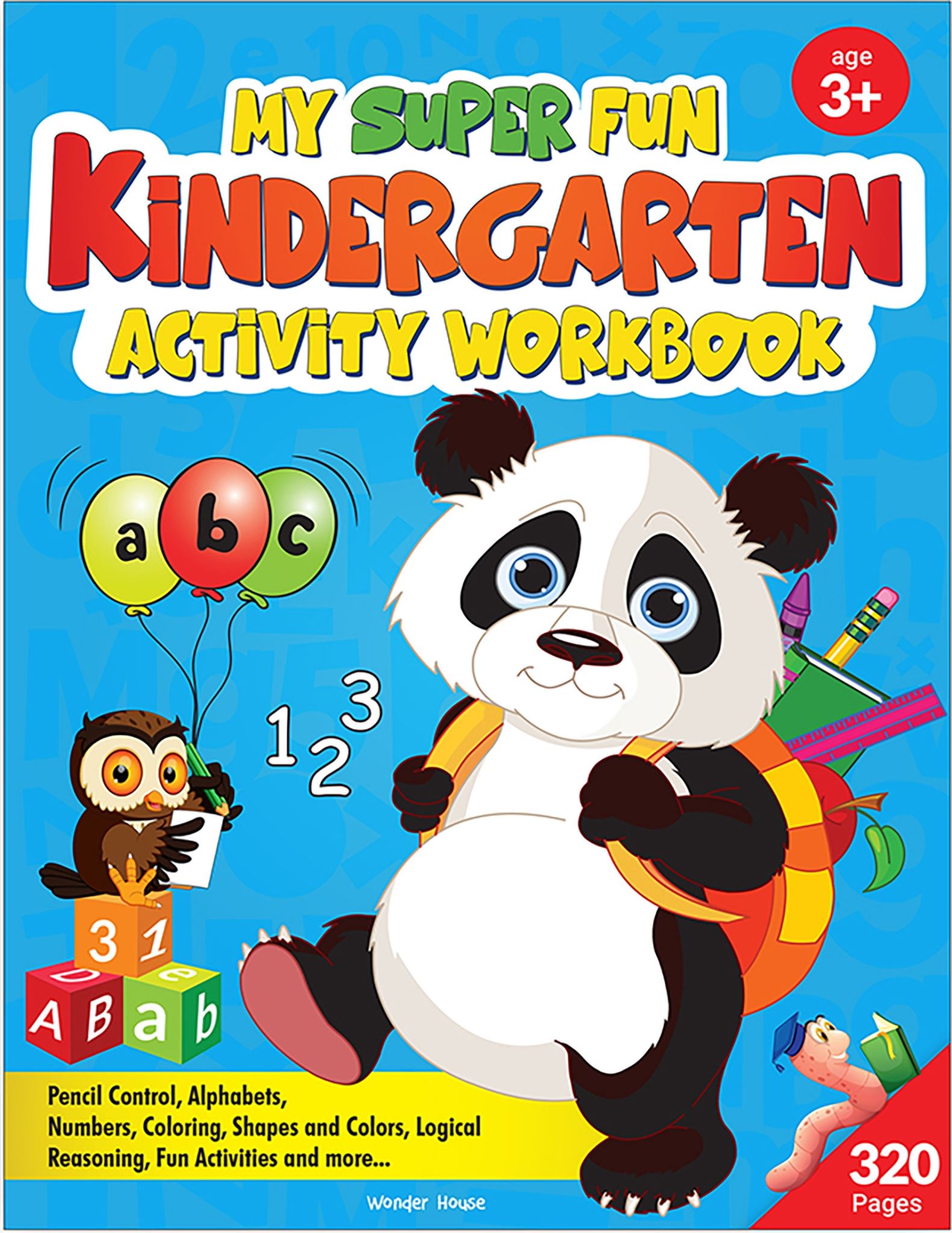My Super Fun Kindergarten Activity Workbook for Children