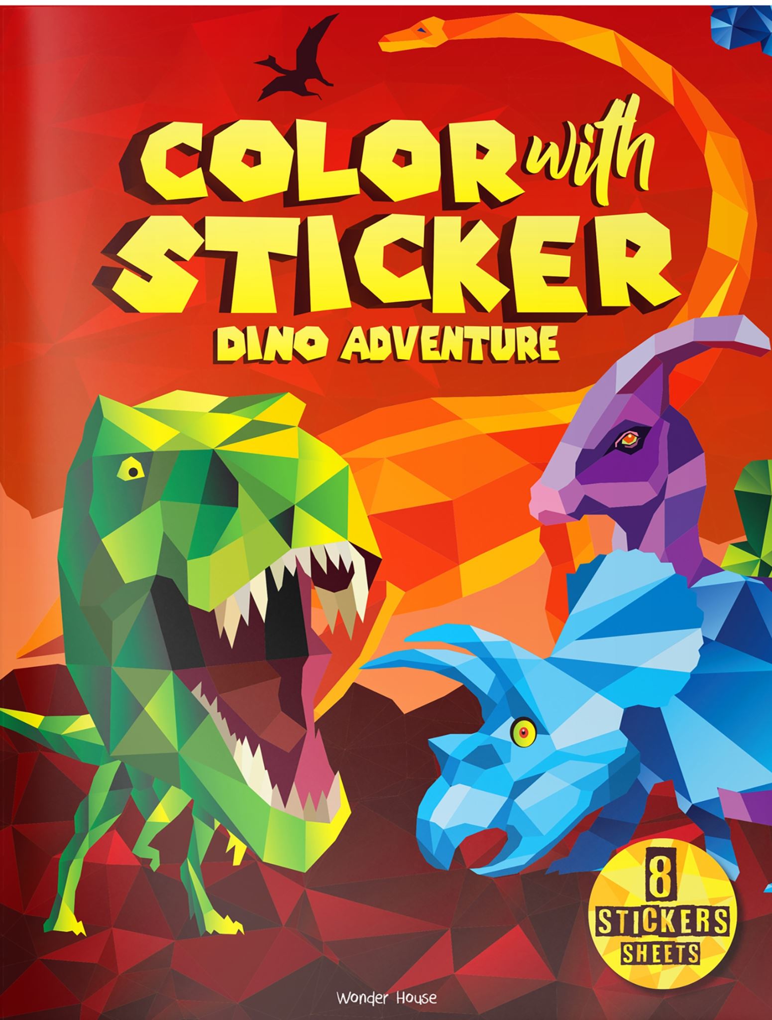 Color with Sticker: Dino Adventure