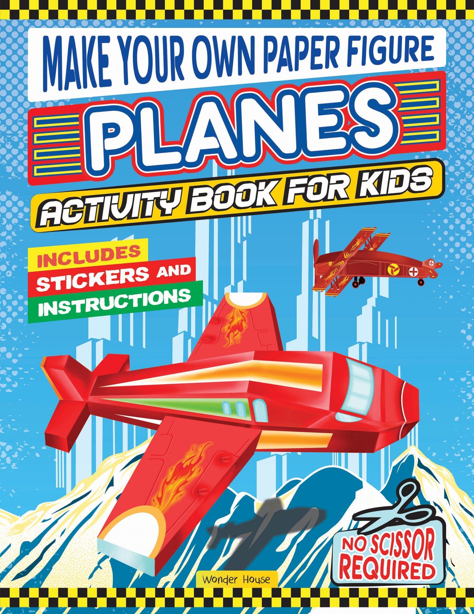 Make your own Paper Figure - Planes (Activity Book for kids)