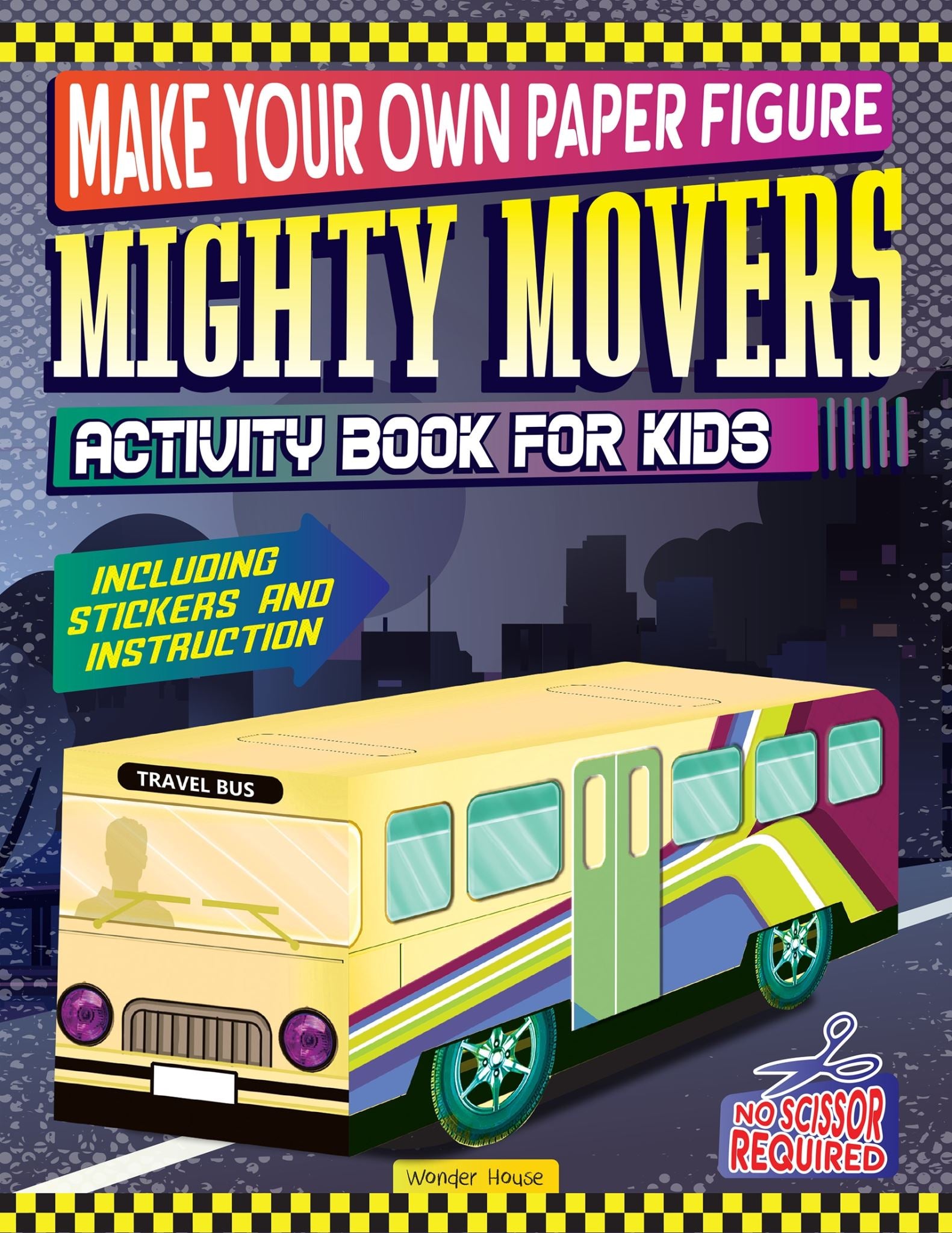 Make your own Paper Figure - Mighty Movers (Activity Book for kids)