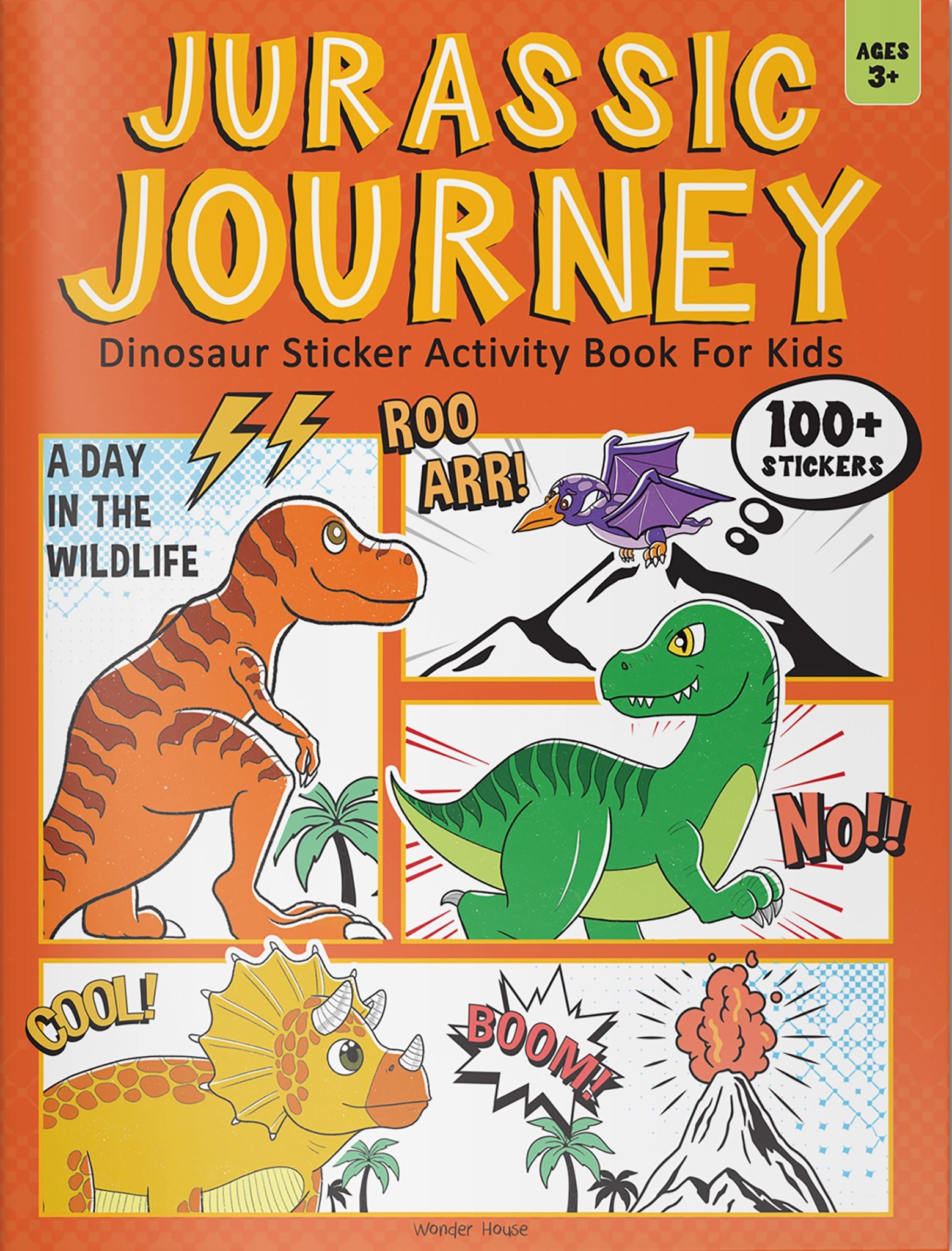 Jurassic Jamboree Dinosaur Sticker Activity Book For Kids