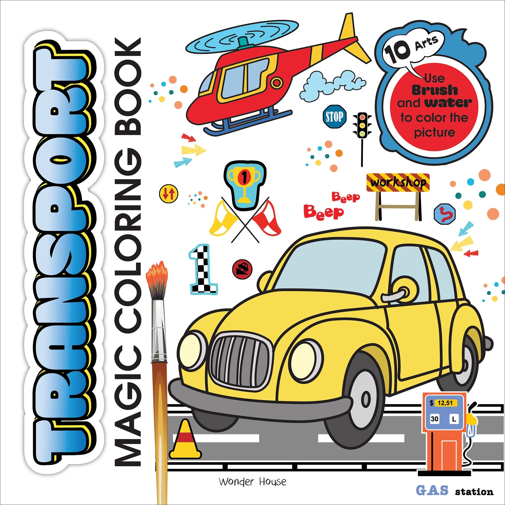 Transport Magic Coloring Book