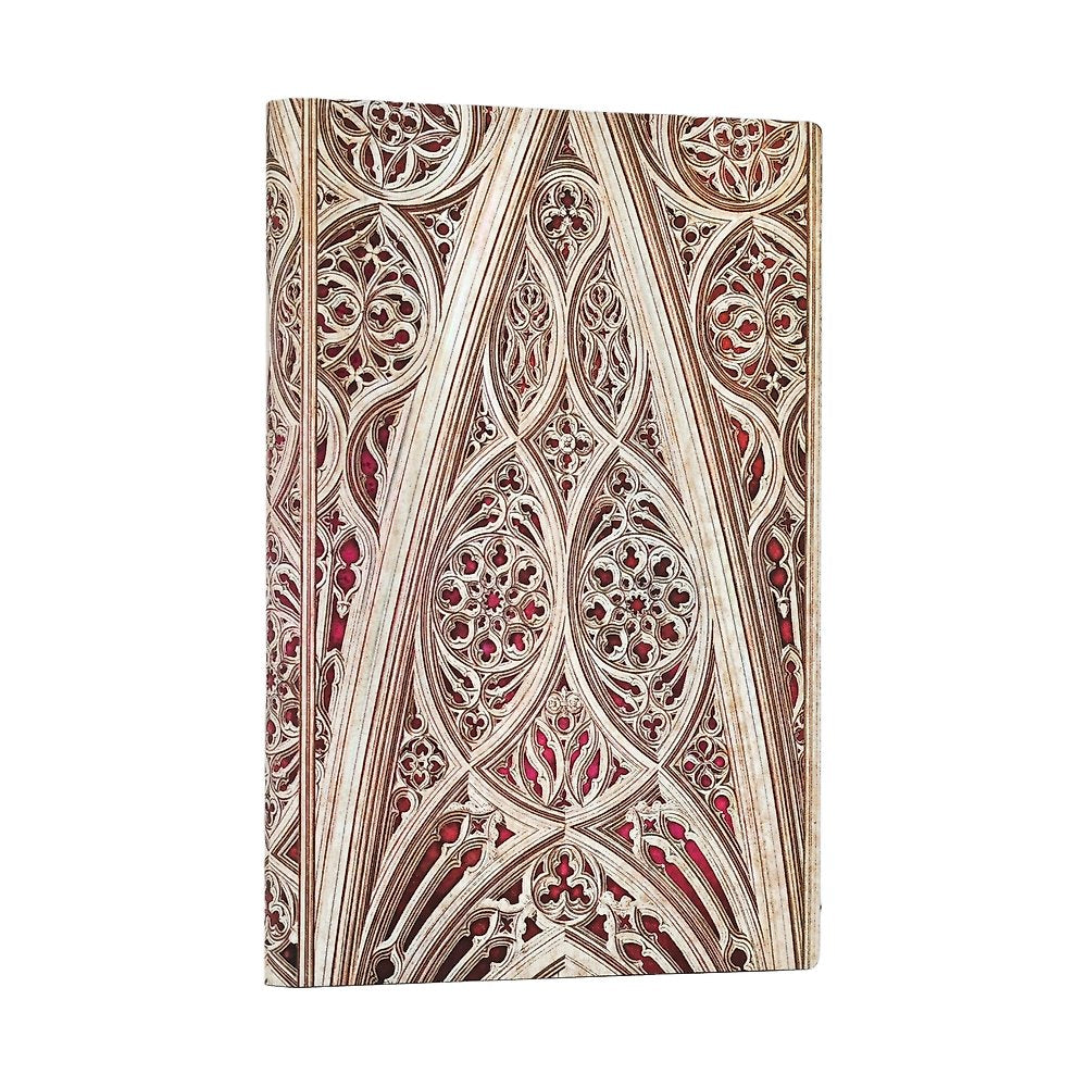 Vault of the Milan Cathedral (Burgundy) (Duomo di Milano) Mini Lined Softcover J