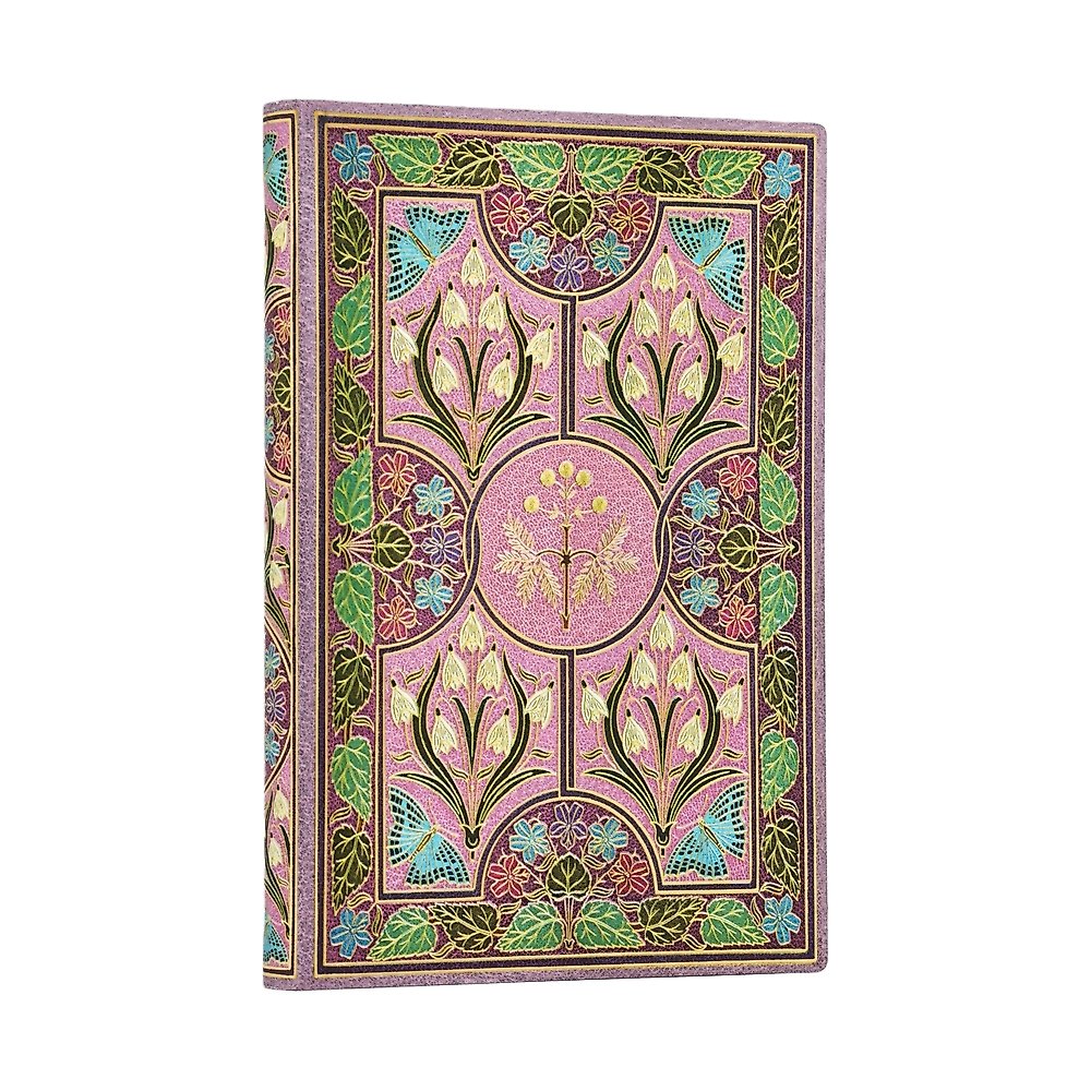 Mimosa (Poetry in Bloom) Mini Lined Softcover Journal (Elastic Band Closure)