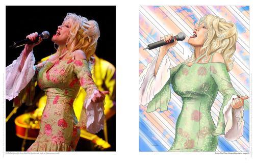 Ultimate Dolly Parton Queen of Country Coloring Book - by Ava Moore - Paperback