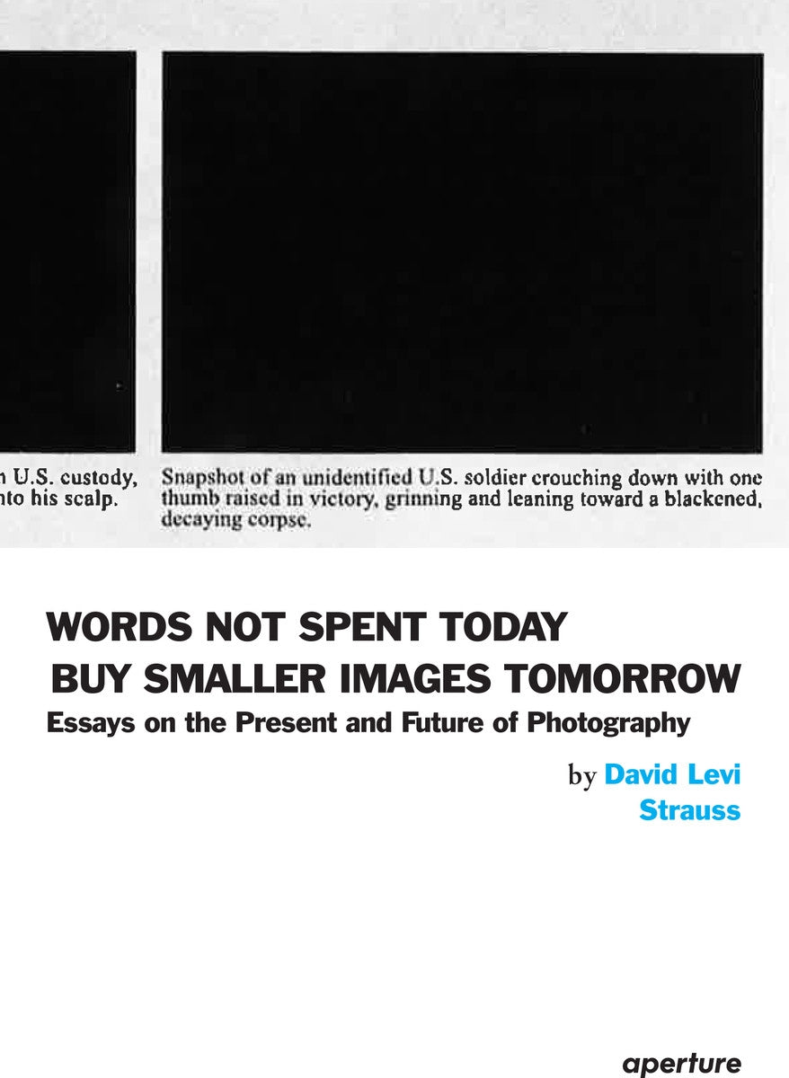 David Levi Strauss: Words Not Spent Today Buy Smaller Images Tomorrow