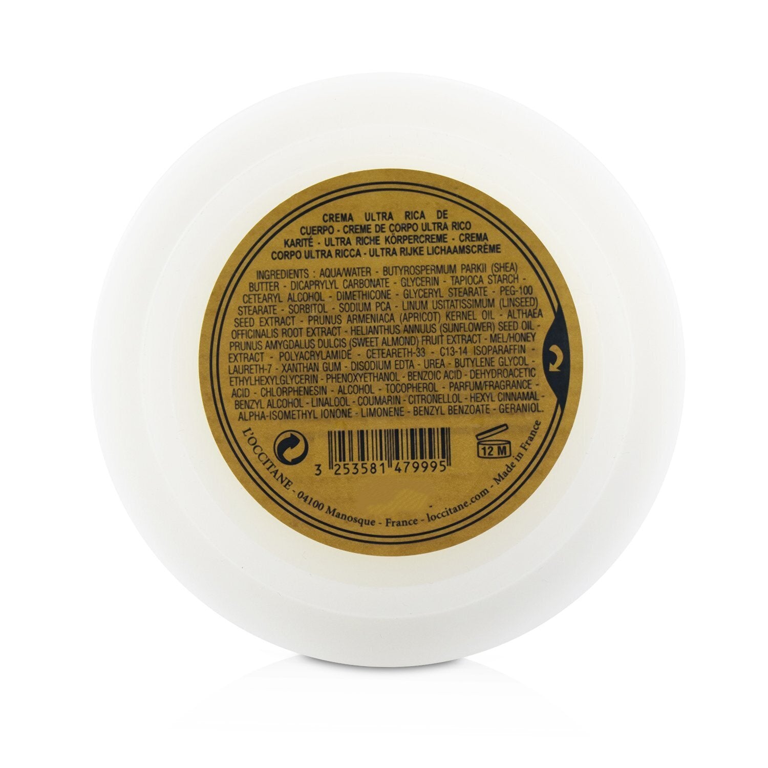L'Occitane Shea Butter Ultra Rich Body Cream  200ml/7oz