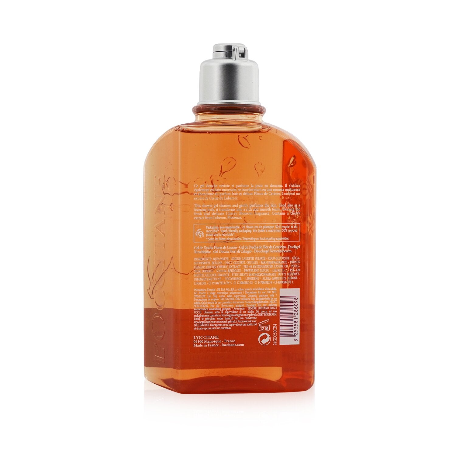 L'Occitane Cherry Blossom Bath & Shower Gel 250ml/8.4oz