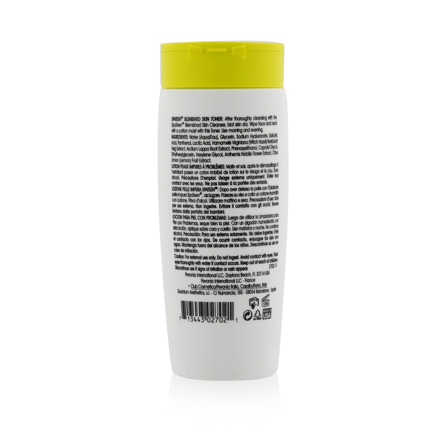 Pevonia Botanica SpaTeen Blemished Skin Toner 120ml/ 4oz