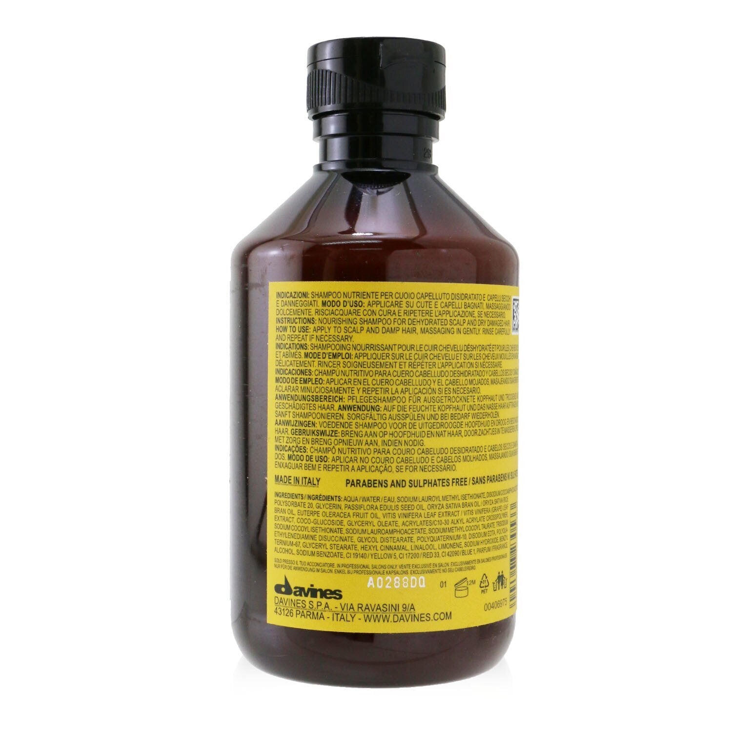 Davines Natural Tech Nourishing Shampoo (For Dehydrated Scalp and Dry, Brittle H