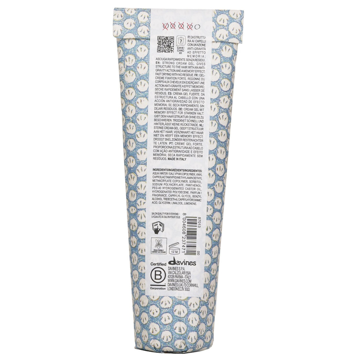 Davines More Inside This Is A Strong Hold Cream Gel (For Firm Polished Looks)