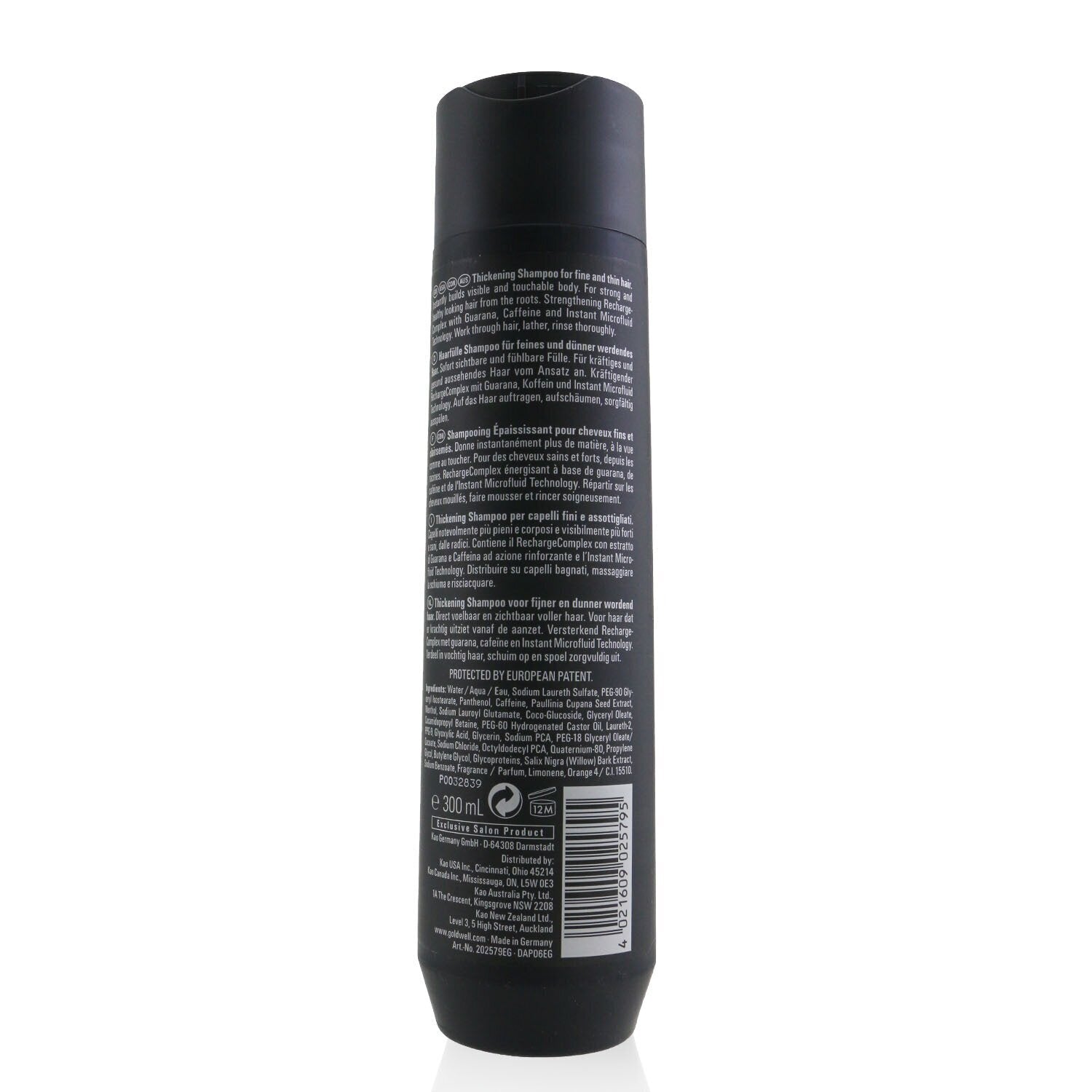 Goldwell Dual Senses Men Thickening Shampoo (For Fine and Thinning Hair) 300ml/1