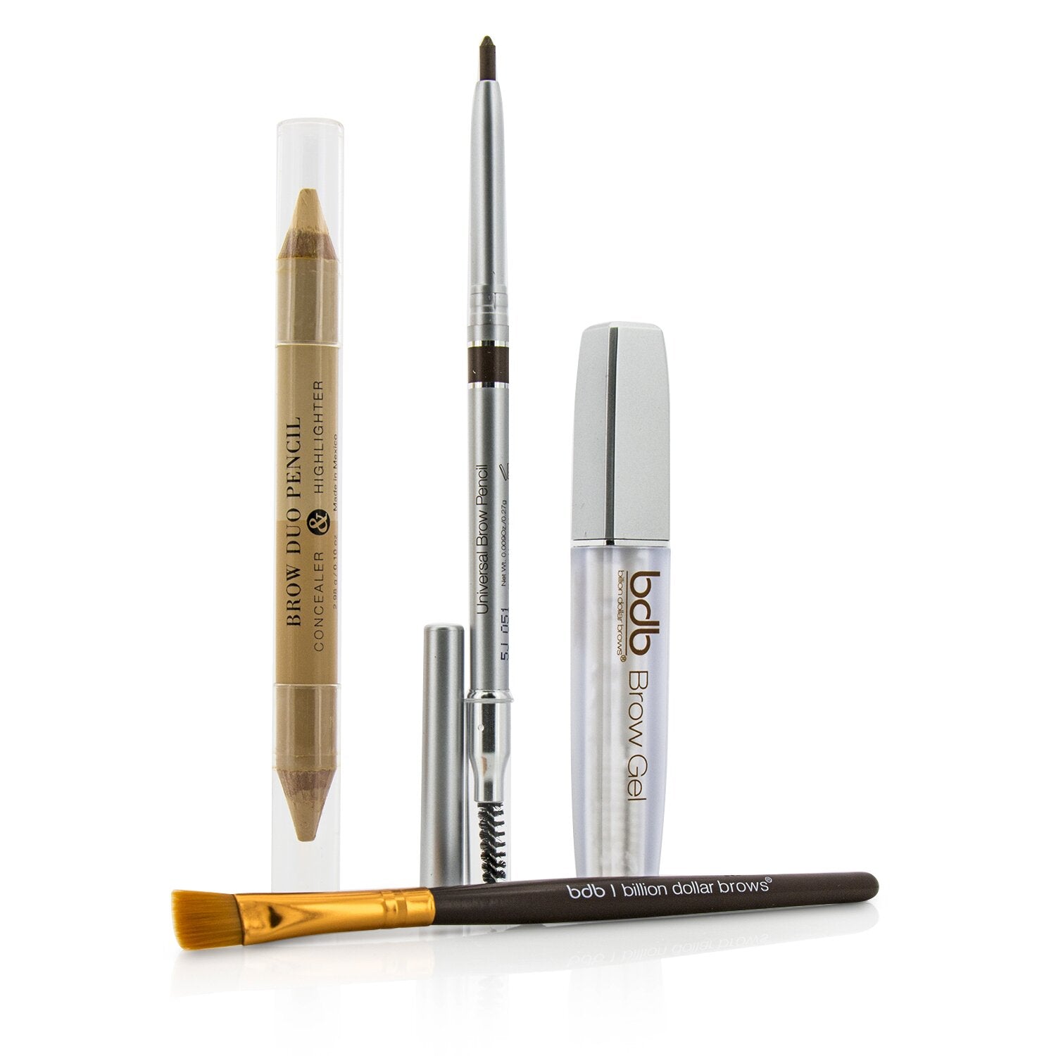 Billion Dollar Brows Best Sellers Kit: 1x Universal Brow Pencil 0.27g/0.009oz, 1