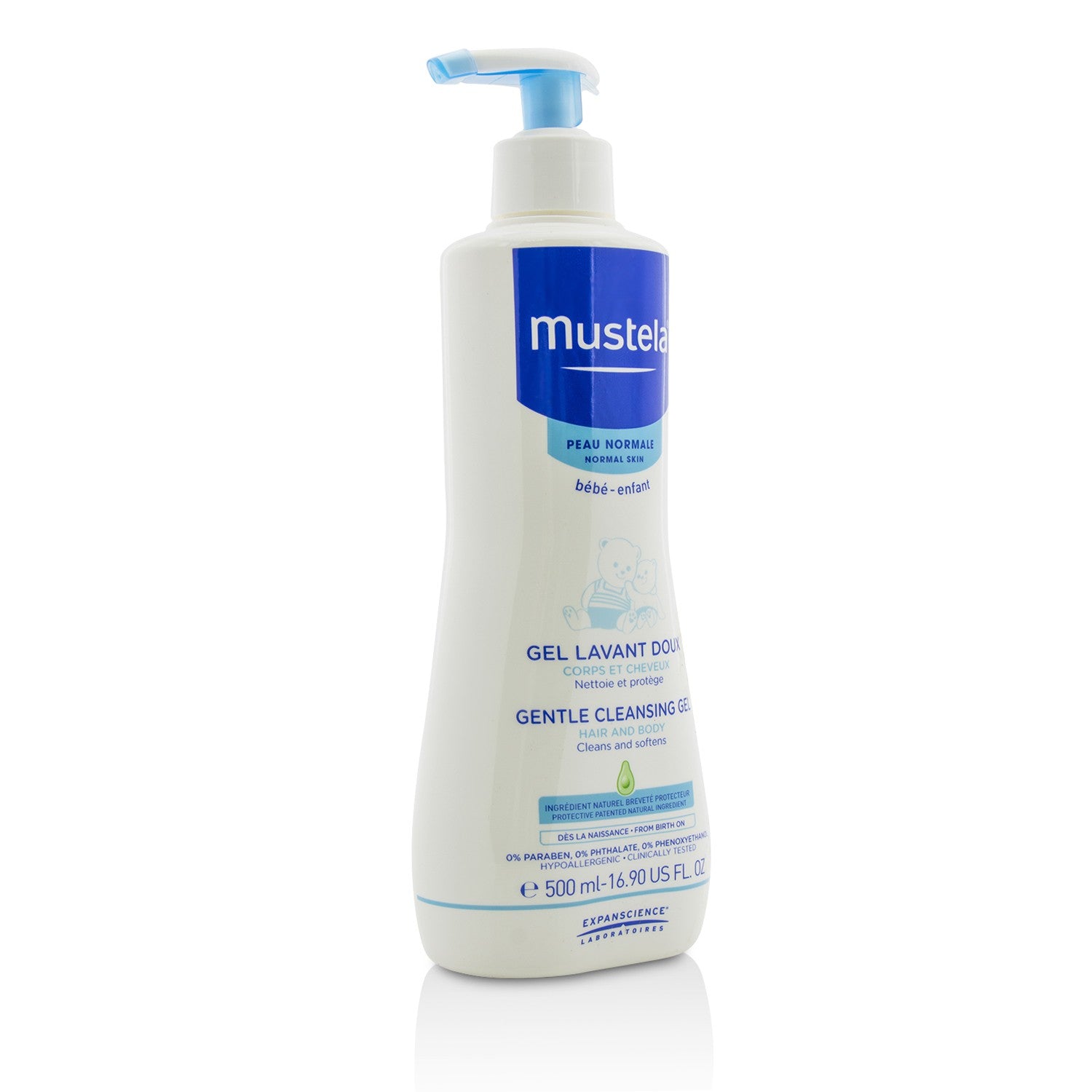 Mustela Gentle Cleansing Gel - Hair &amp; Body 500ml/16.9oz