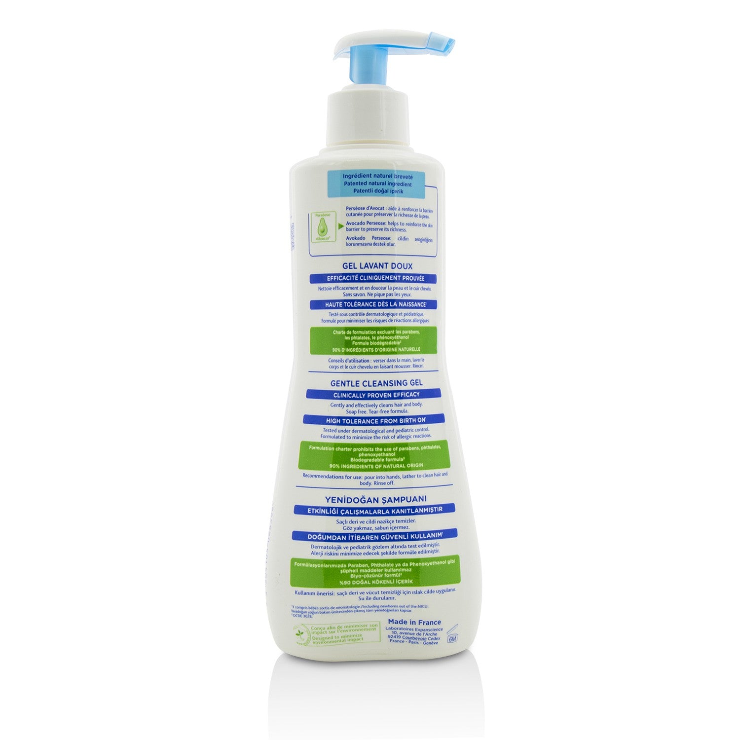 Mustela Gentle Cleansing Gel - Hair &amp; Body 500ml/16.9oz