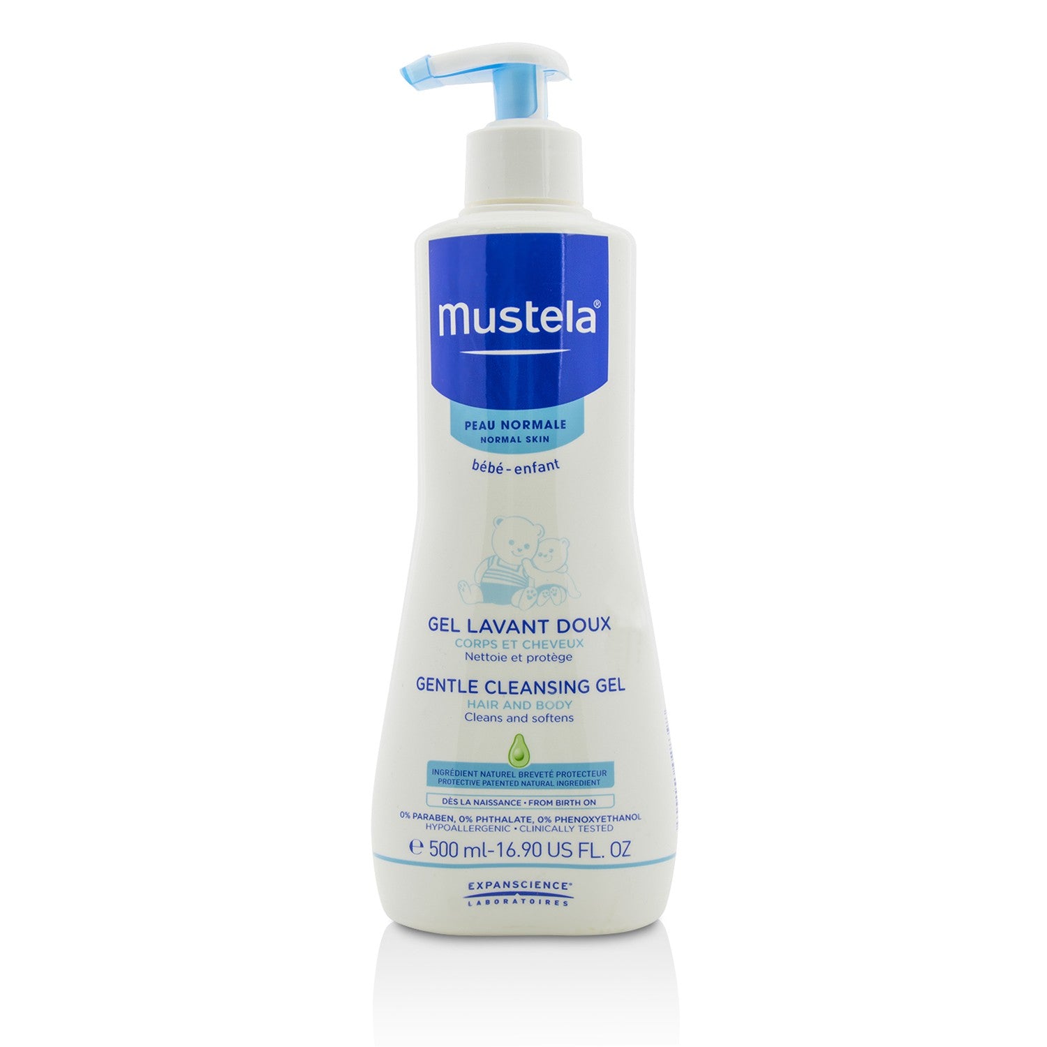 Mustela Gentle Cleansing Gel - Hair &amp; Body 500ml/16.9oz