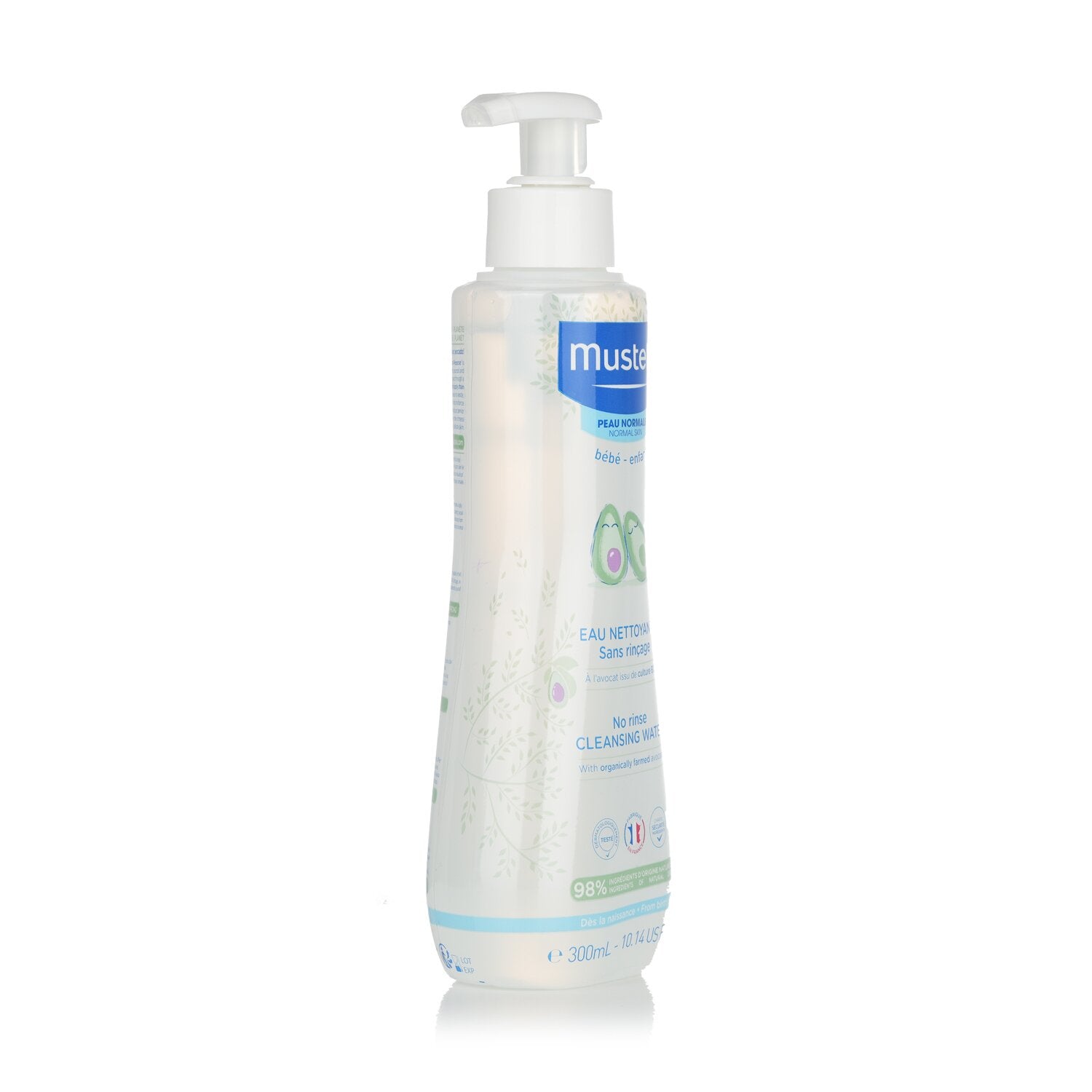 Mustela No Rinse Cleansing Water (Face & Diaper Area) - For Normal Skin 300ml/10