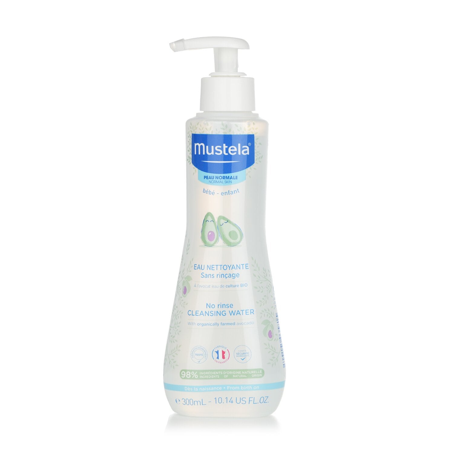 Mustela No Rinse Cleansing Water (Face & Diaper Area) - For Normal Skin 300ml/10
