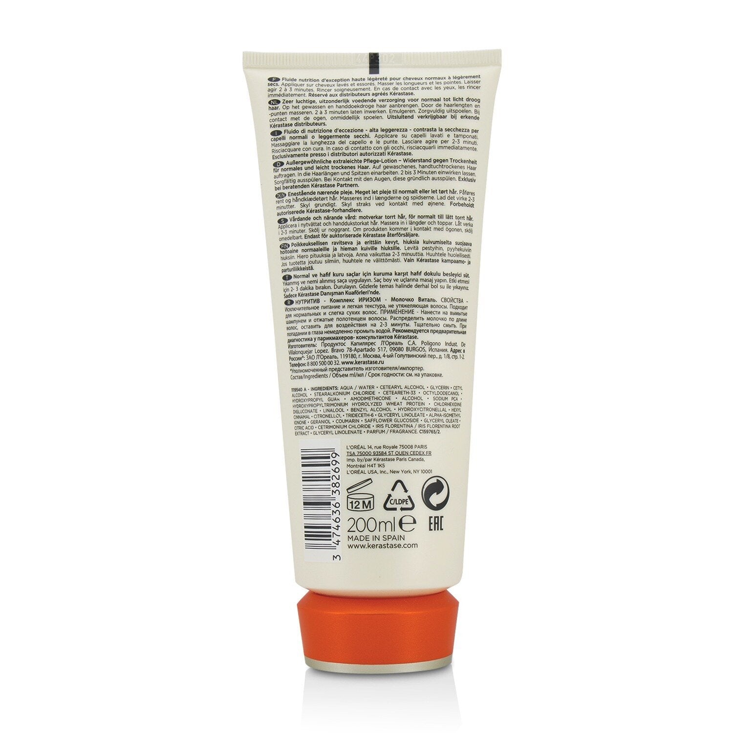 Kerastase Nutritive Lait Vital Incredibly Light - Exceptional Nutrition Care (Fo