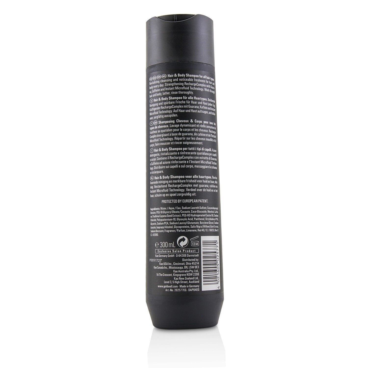 Goldwell Dual Senses Men Hair & Body Shampoo (For All Hair Types) 300ml/10.1oz