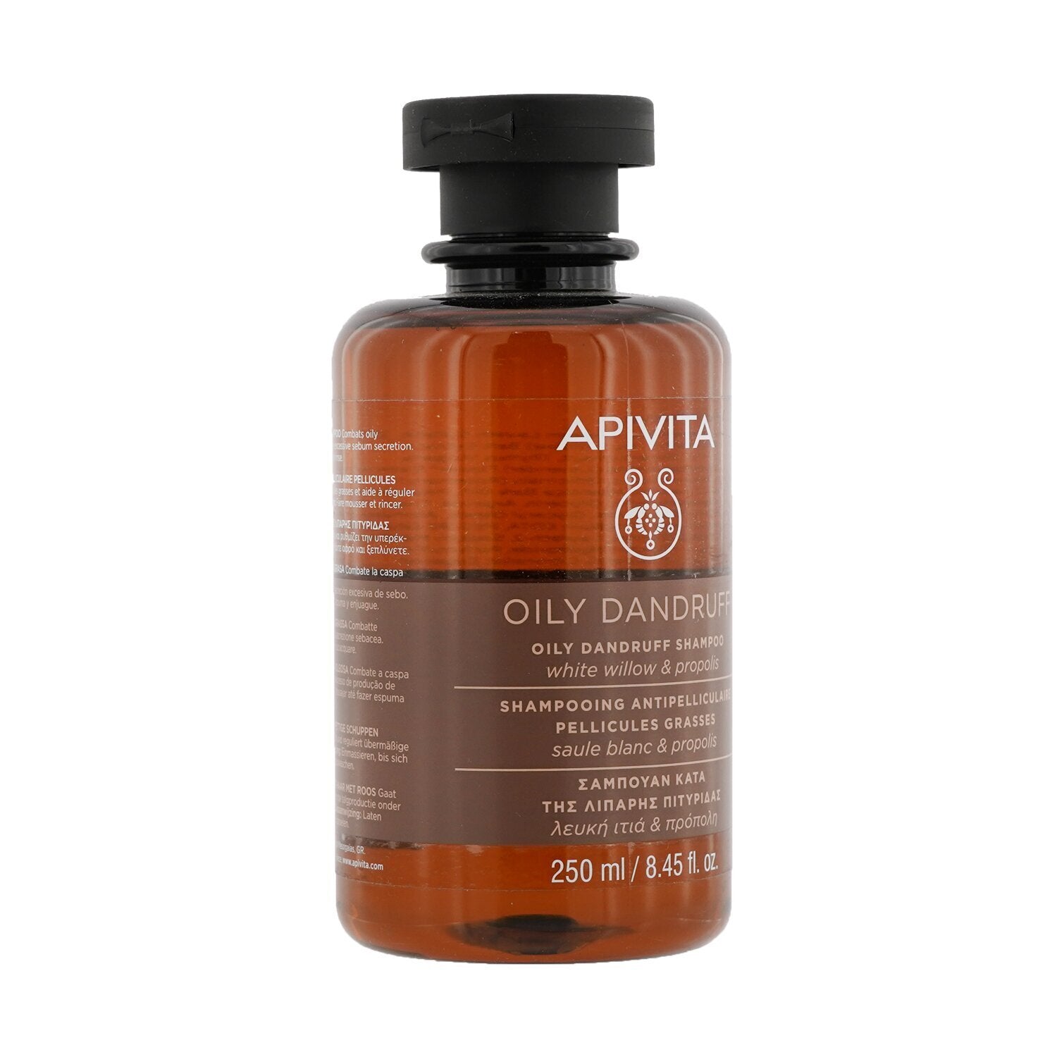 Apivita Oily Dandruff Shampoo with White Willow & Propolis (For Oily Scalp) 250m