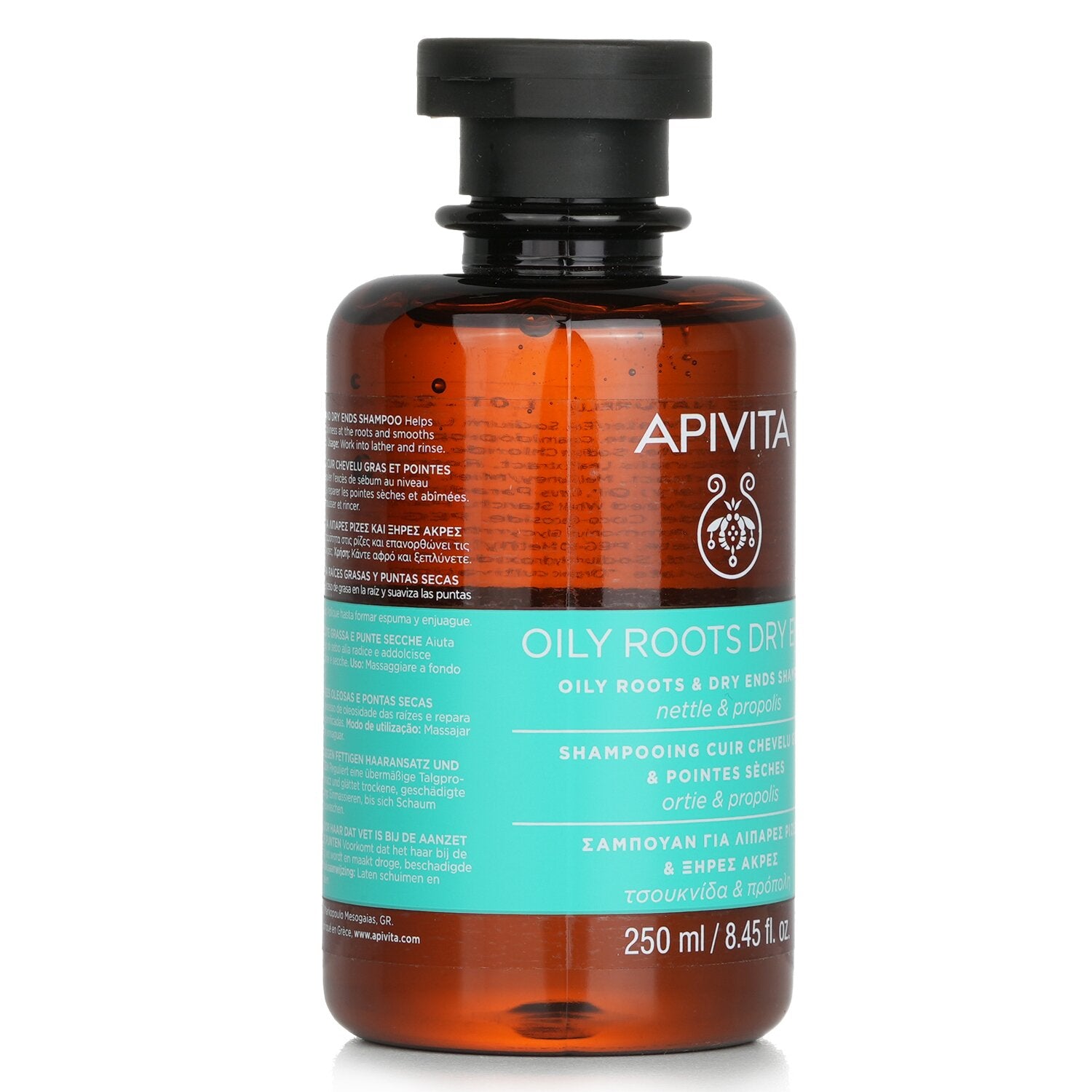 Apivita Oily Roots & Dry Ends Shampoo with Nettle & Propolis  250ml/8.45oz